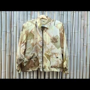 90’s Silk Vintage Windbreaker Bomber Jacket lightweight Zip